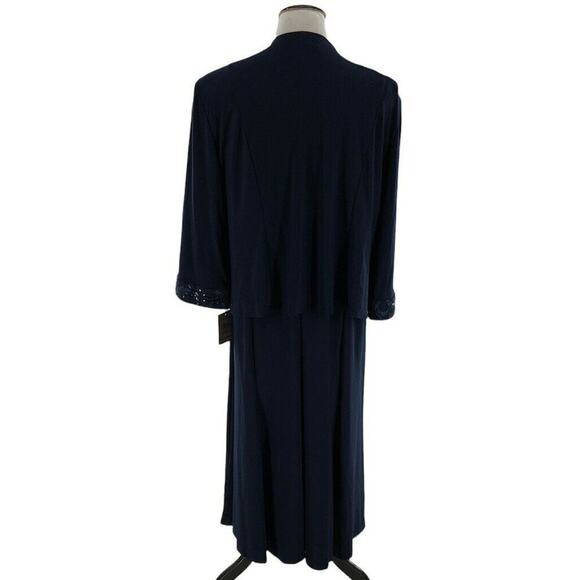 Maya Brooke Dress Suit Women's Sz 20W Embellished Neckline Embroidery Jacket NEW - Picture 5 of 12